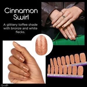 Color Street Nail Polish Strips: Cinnamon Swirl